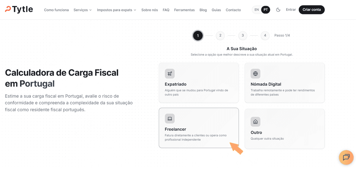 Calculadora de Impostos Para Trabalhadores Independentes - Tytle